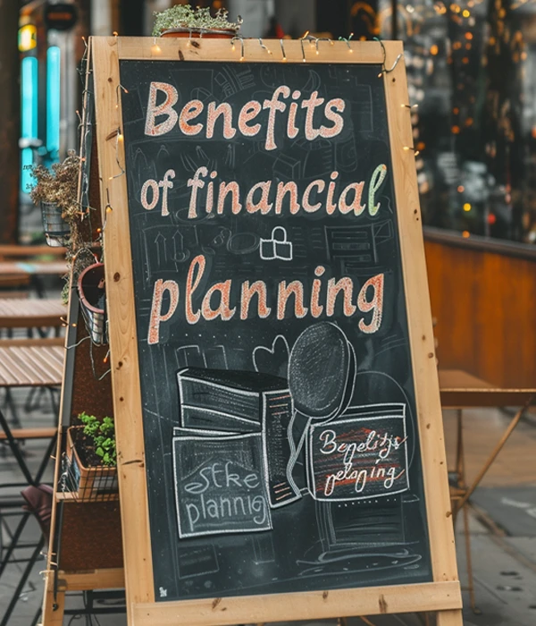 Sign highlighting Financial Planning Services